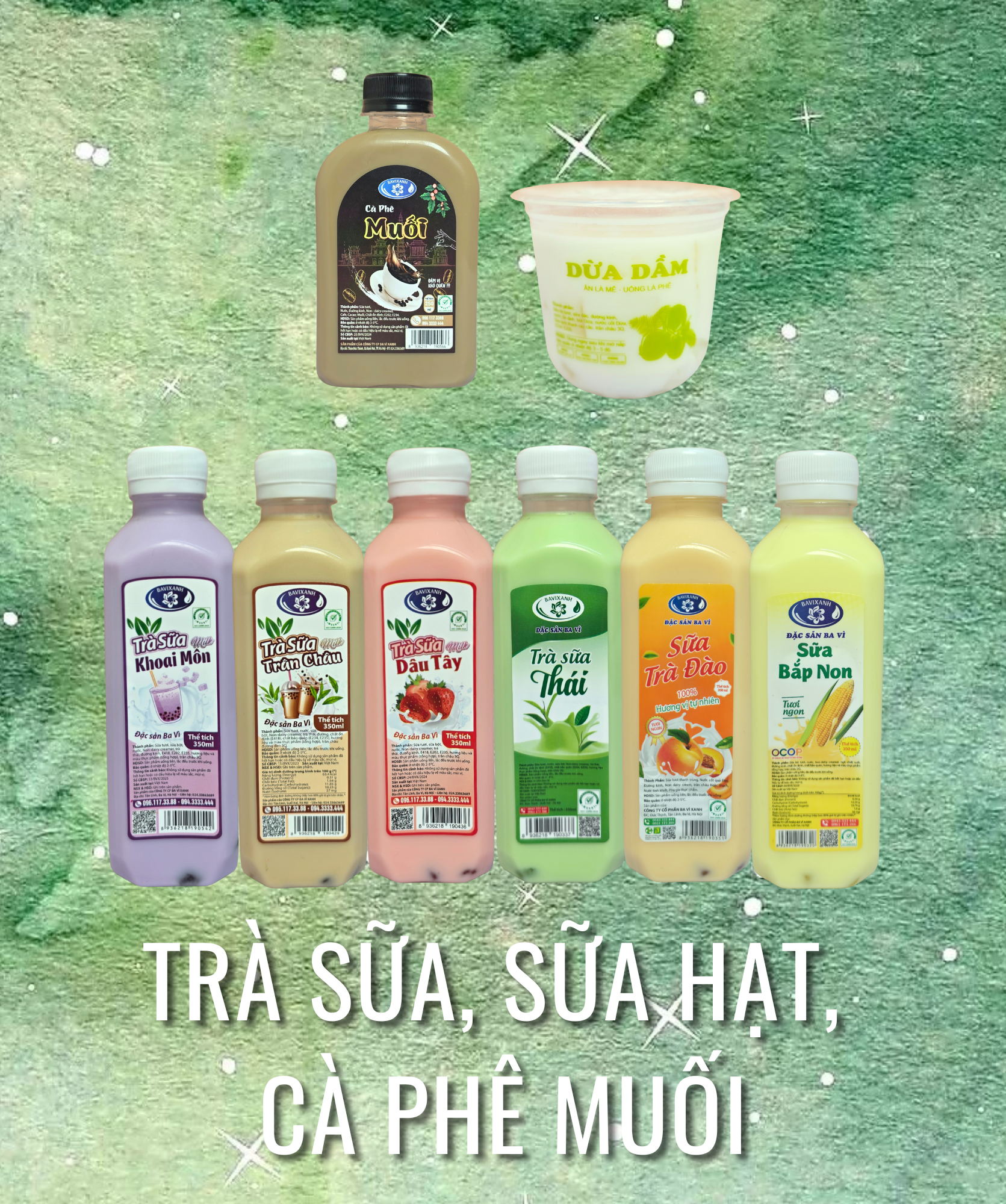 Trà sữa, Sữa hạt, Cà phê muối